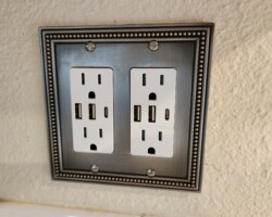 Outlets updated with USB ports