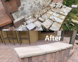 Stone/brick bench repair